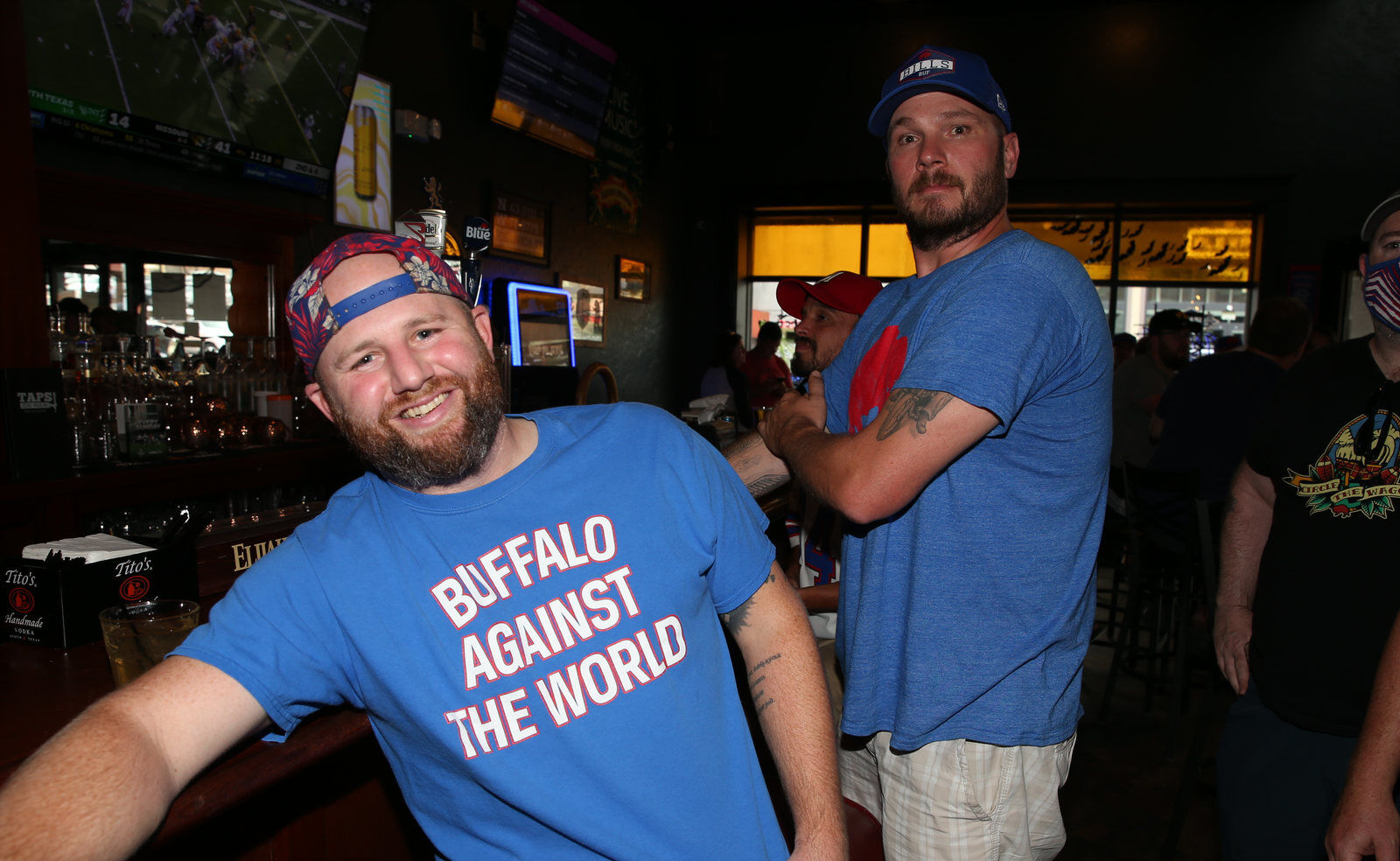 Buffalo Bills backers took over the the Taps on Main Bar